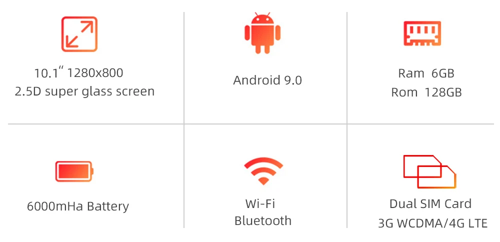 Дизайн, 10 дюймов, планшет, Android 9,0, 8 ядер, 6 ГБ, 128 ГБ rom, двойная камера, 8 Мп, SIM, планшет, ПК, Wifi, gps, 4G, Lte, телефон, 10,1
