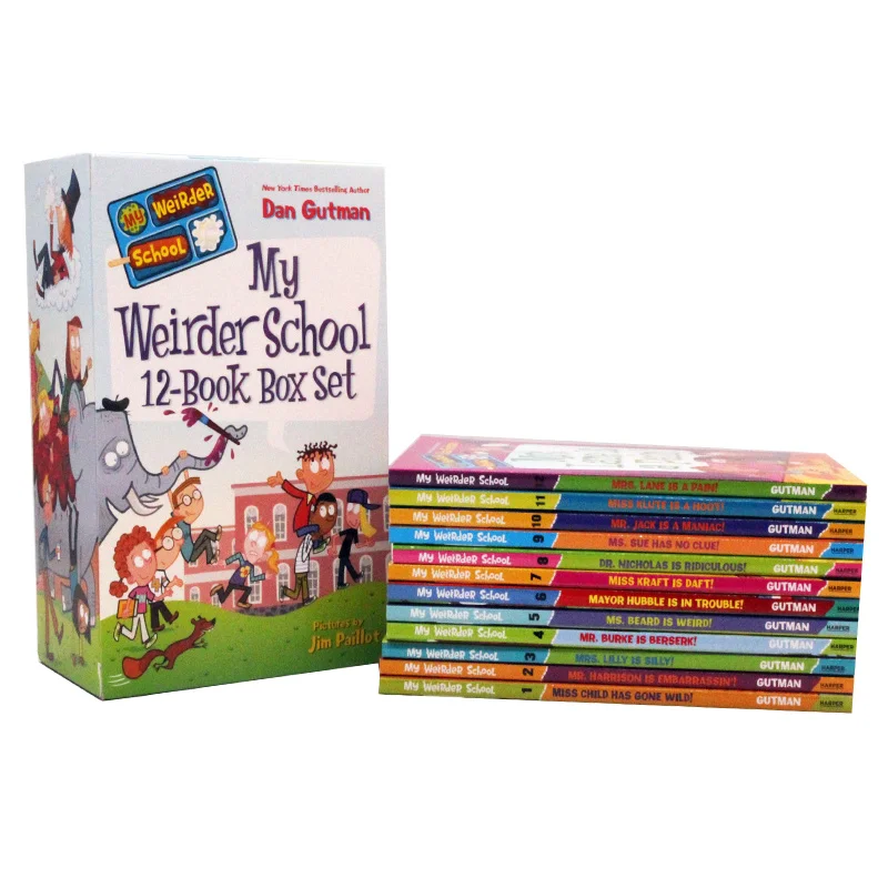 Book　Campus　Weird　Set　12PCS　Chapter　Story　English　School　Box　Kids　Children　Educational　My　Season　Theme　Comic　Life　AliExpress