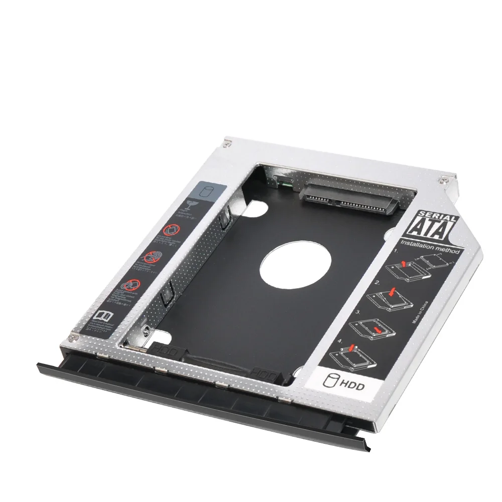 Bezel Front Cover Faceplate + Bracket 2nd SATA 3.0 2.5" Hard Drive HDD SSD Optical Caddy for HP Probook 6460b 6465b 6470b 6475b hdd external case usb 3.0