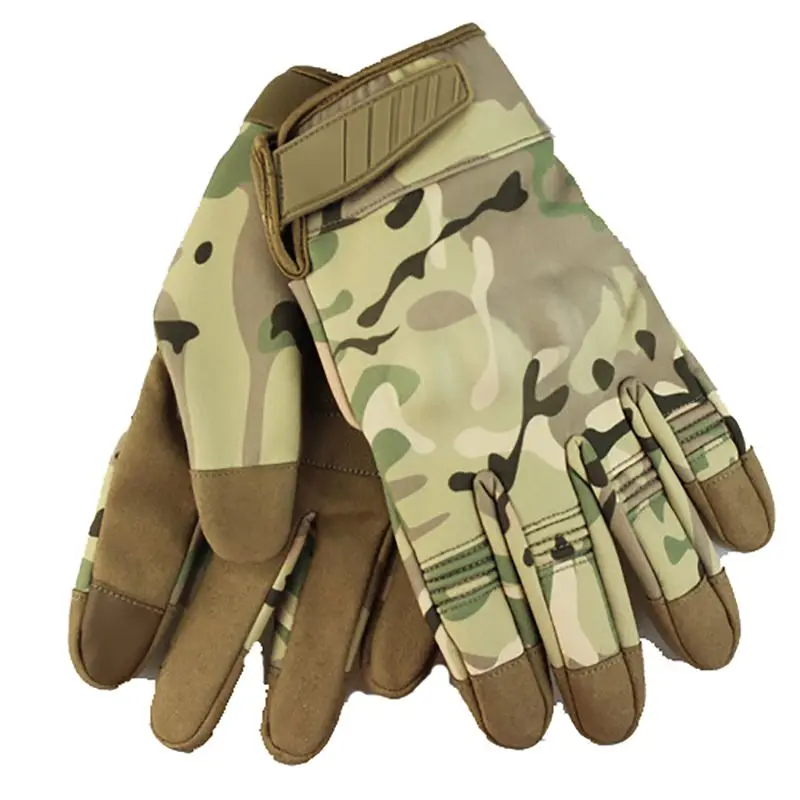 

Unisex Touch Screen Cold Weather Waterproof Windproof Winter Warmer Fleece Snowboard Bicycle Tactical Hard Full Finger Gloves