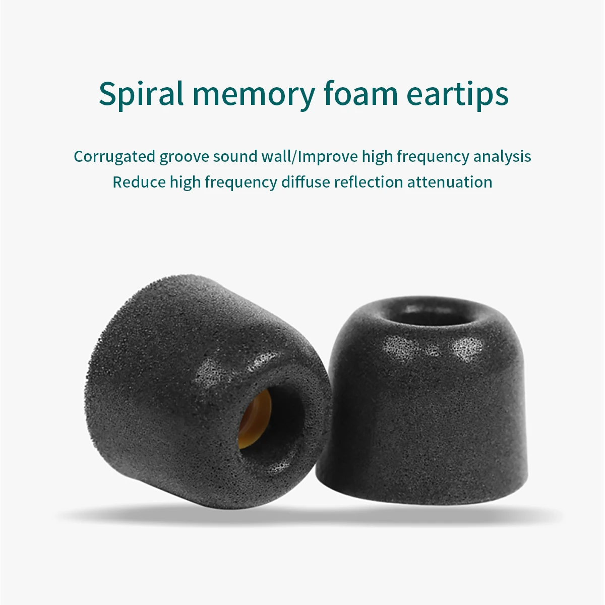 3Pairs Memory Foam Ear Tips for Freelace Pro Eartips Bose QC Sport Earbuds Tips Anti-Slip Avoid Falling Off Noise Reduce