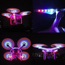 2 Pairs 9450 Propellers CW CCW Blades Rechargeable LED Light Flash Props for DJI Phantom 3 Standard Advanced Professional SE