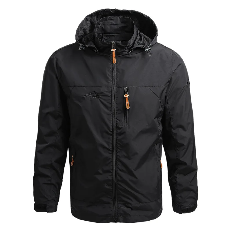 Men Waterproof Jackets Hooded Coats Male Outdoor Outwears Windbreaker Windproof Spring Autumn Jacket Fashion Clothing Coat LM090 3