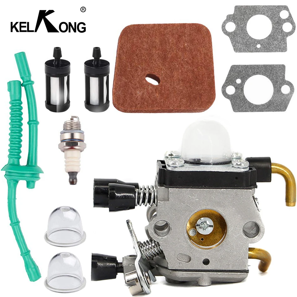 Kelkong Carburetor Set for ZAMA C1QS97 STIHL FS38 FS45 FS46 FS55 KM55