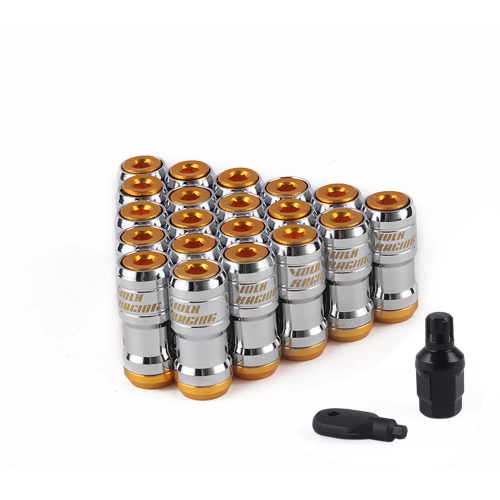 gold RASTP-M12 X 1,5 м/12X1,25 Volk гоночная формула Гайки Колеса Винт для Nissan для Toyota универсальный RS-LN001 - Название цвета: gold