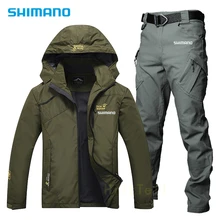 Shimano – combinaison de pêche mince, respirante et coupe vent pour hommes, vêtements de Sport de plein air, de randonnée, de Camping, printemps et automne 