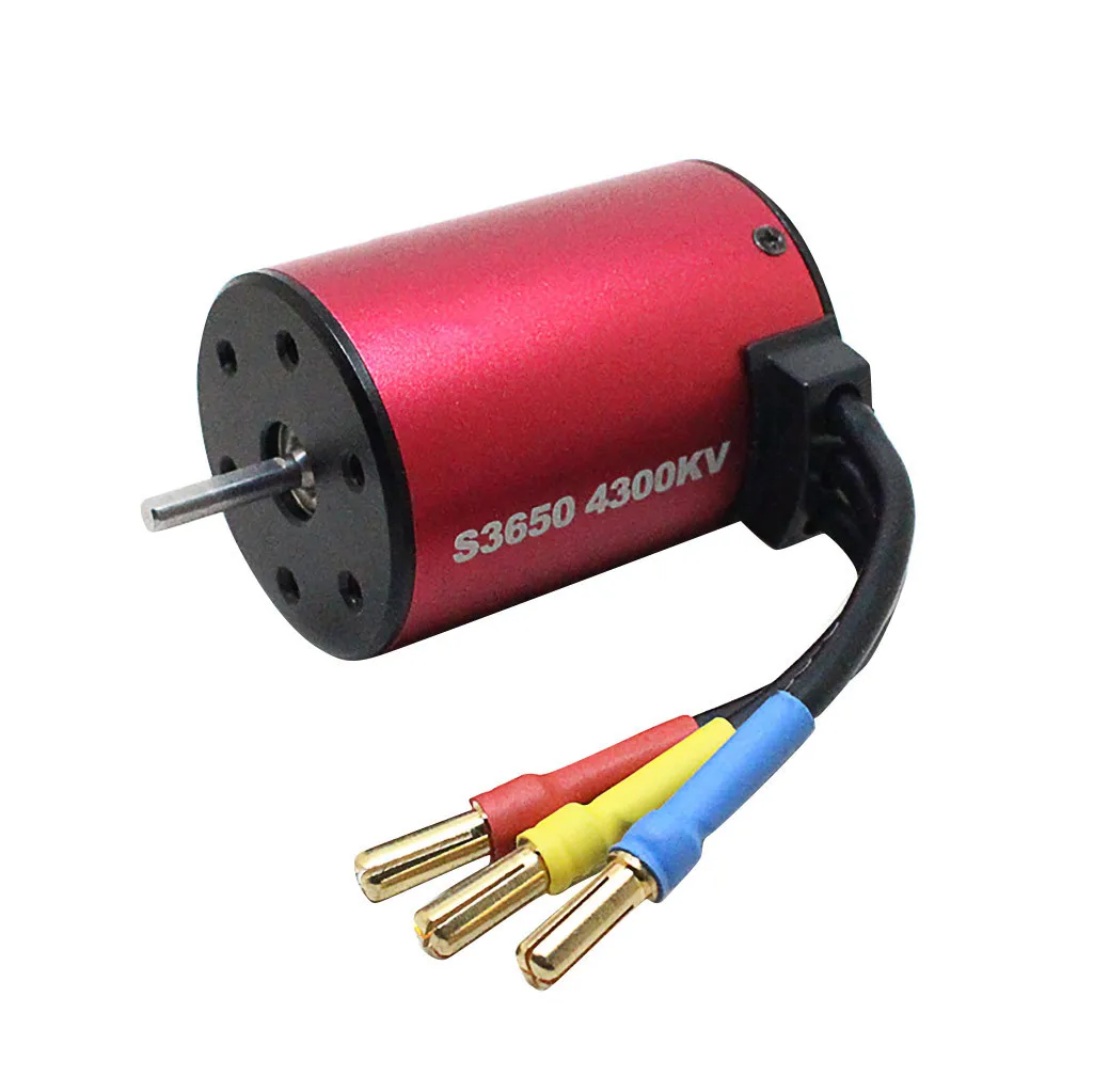 S3650 4300KV водонепроницаемый бесщеточный двигатель для 1/10 RC части автомобиля+ 60A ESC+ цифровой светодиодный адаптер для радиоуправляемой машины 923#2