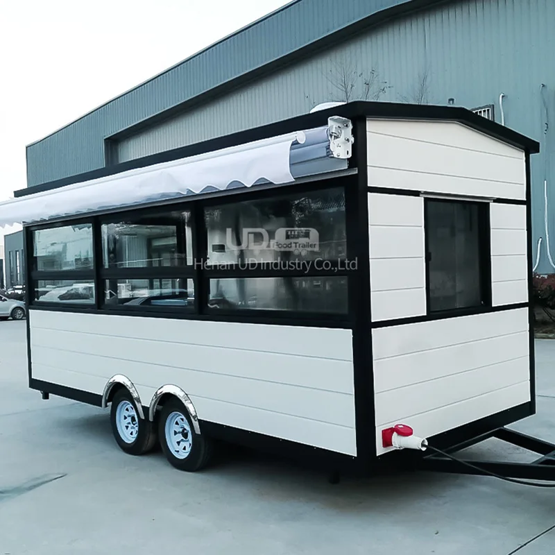 Food Truck Tiny Waffle House Chicken Ice Cream Cart Seoul Sausage Truck Mobile Kitchen Food Trailer Fully Equipped for Sale