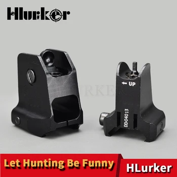 

Tactical Rear Finder Fixed Front Rear Sight Collimator Design Standard AR15 Apertures Iron Sights Hunting Airsoft Accessories