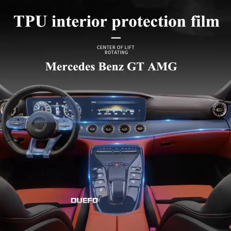 Film De Protection Interieure En Tpu Pour Voiture Pour Mercedes Benz Gt63s Amg Gt53 Autocollant Pour Console Centrale Aliexpress