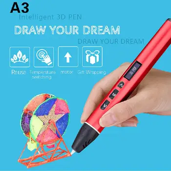 

Metal Low Temperature 3d Printing Pen Graffiti Pen 10th Generation 3d Three-dimensional Painting Pen Puzzle Pen Aluminum Alloy