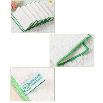 

Soft Fiber Kitchen Towels Dish Cloth 25*25cm Non-oiled Absorbent Home Cleaning Wiping Rags Scouring Pad