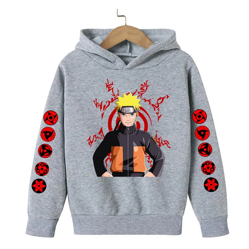Anime Narutos Boy Clothes Ninja Hoodie Childrens Coat Clothing Boy Hoodie Autumn Clothes Kids Sweatshirt Casual jogging Costume