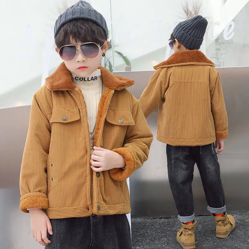 

Children Winter Fleece Outdoor Jackets for Boys Warm Kids Boy Outerwear Windbreaker Autumn Casual Baby Girls Coats Clothing