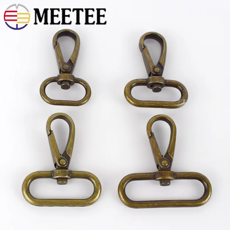 Meetee 5 шт. металлическая пружинная Пряжка для омаров из латуни ID20/25/32/38 мм BF207 ключей