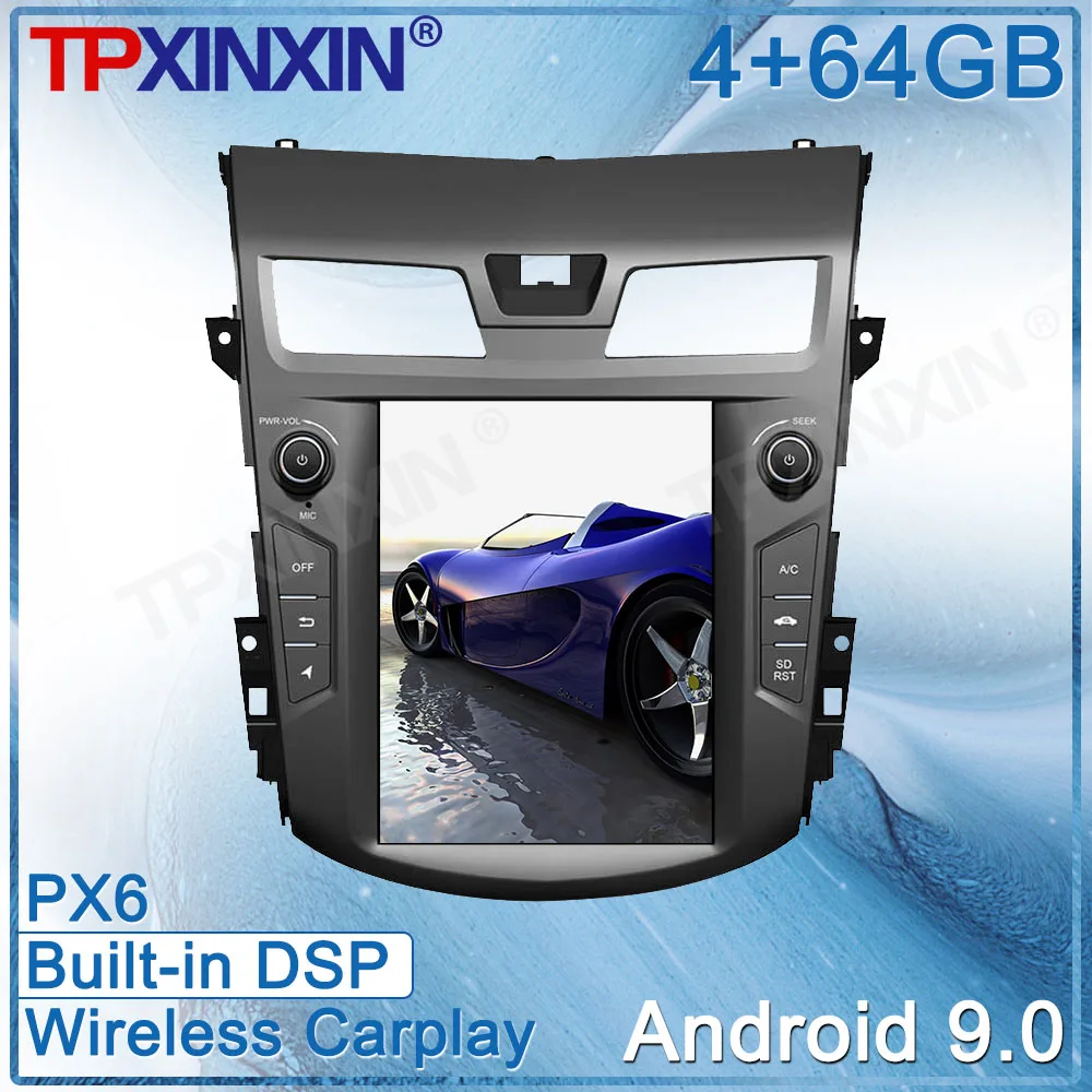 

Android 10 для Nissan Teana 2013 2014 2015 2016 Tesla Styel автомобильный DVD-экран GPS-навигация DSP Радио Мультимедийный Регистратор