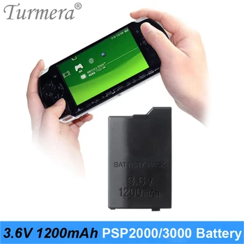 

Turmera 1200mAh 3.6V Lithium Li-ion Rechargeable Battery Pack Replacement for PSP-2000 PSP-3000 in Series of 3001 3004 3008 2004