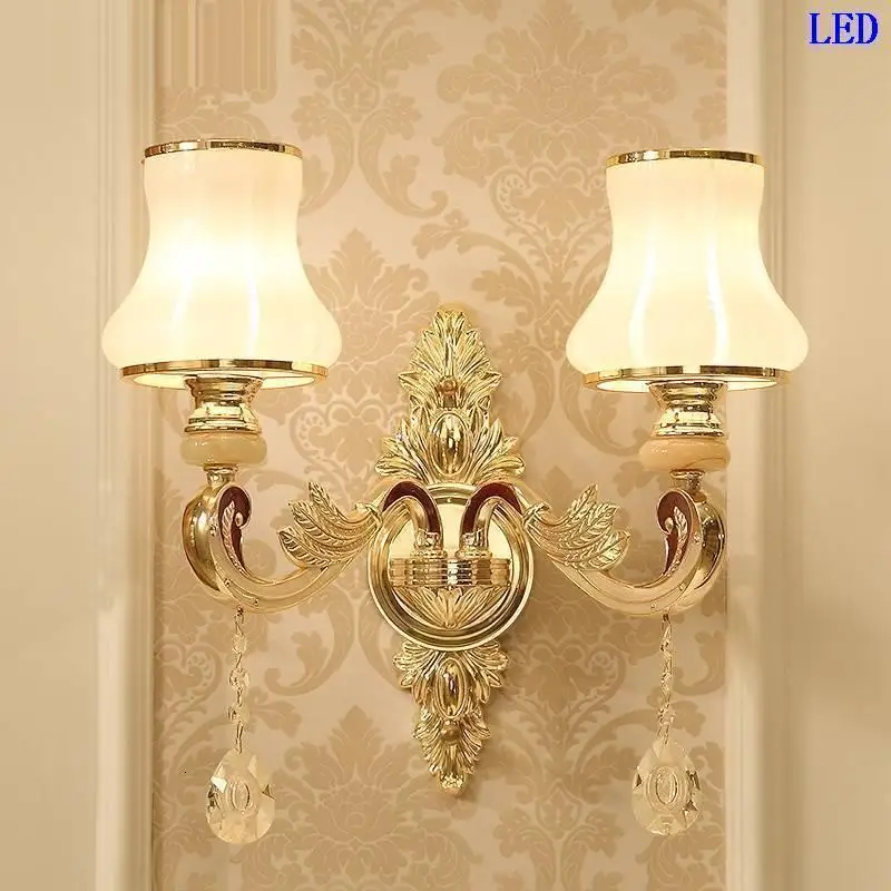 Wandlampe деко росписи Винтаж лампа Aplique Luz для дома кристалл Lampara де сравнению интерьер стены спальня свет