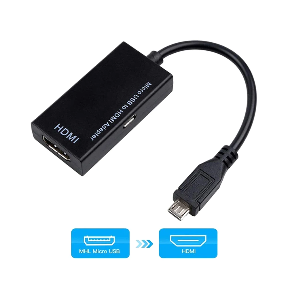 Кабель адаптер MHL Micro USB HDMI 1080P|Соединители| |