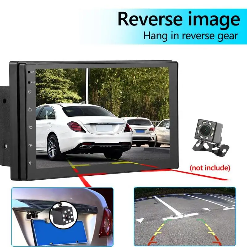  HD auto Bluetooth MP5 Player Neue 7-inch Android 9.1 4 Core 1G + 16G Auto Doppel Barren android GPS