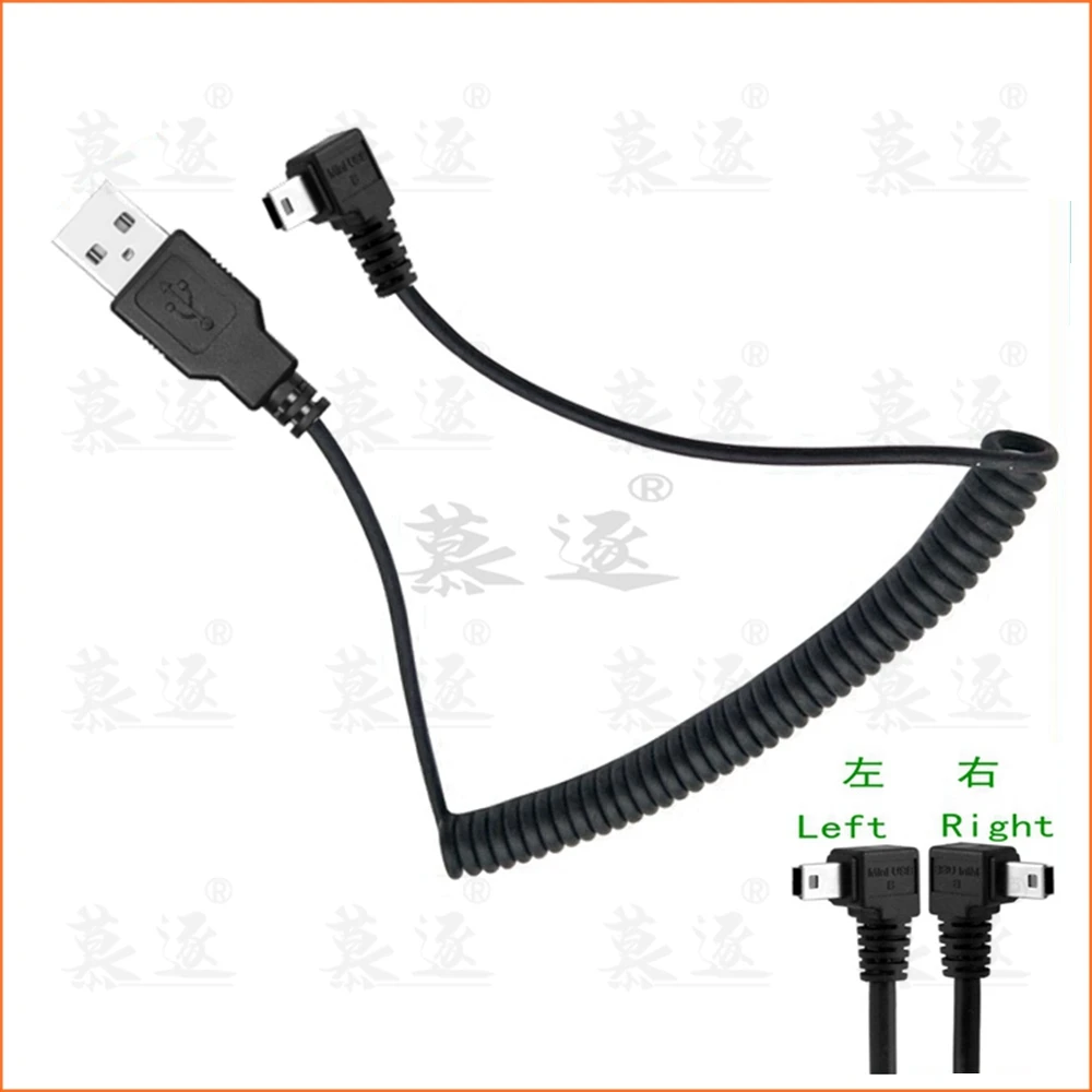 Выдвижной кабель для передачи данных и зарядки с USB 2 0 штекер на мини под углом 90
