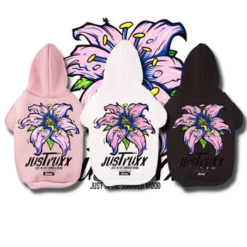 

Original design Japanese Harajuku style eater flower totem logo3 hoodie pet thickening sweater autumn and winter style jacket