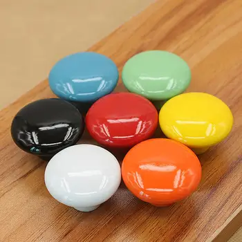 

Candy Color Ceramic Round Cabinet Wardrobe Drawer Cupboard Knob Pull Handle Drawer Pull Door Wardrobe Handles