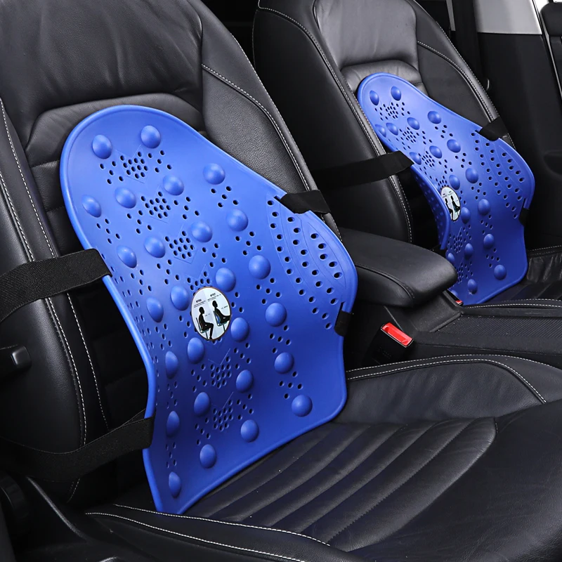 1PCS Universal Car Back Support Chair Massage Lumbar Support Waist Cushion Mesh Ventilate Cushion Pad for Car Office Home Car seat cushion
