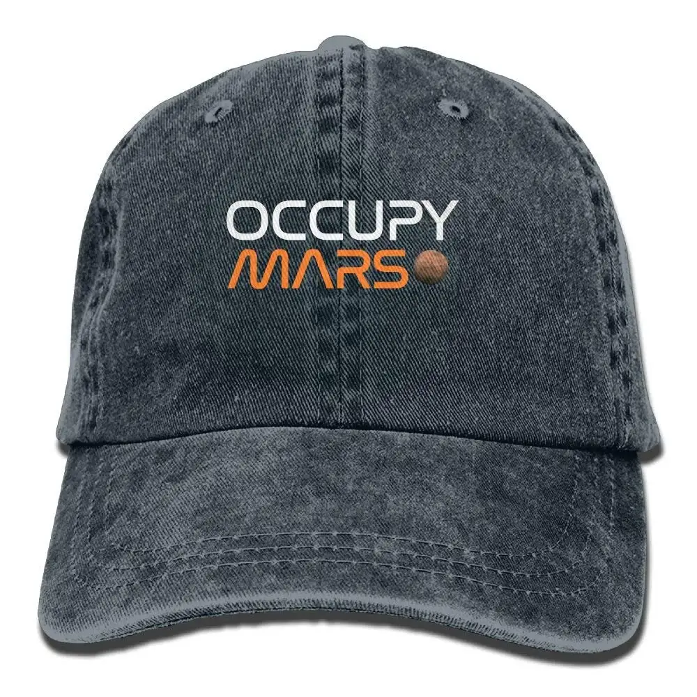 Occupy Mars Простая Регулируемая ковбойская Кепка джинсовая шляпа для женщин и мужчин