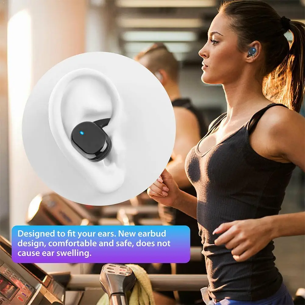 

Bluetooth 5.0 TWS Wireless Mini Earphone For Xiaomi Mic Mobile Huawei Charging Portable Sport Box Earbud Phone Stereo Ear W J7H0