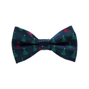 

Men Christmas Bowtie Classic Xmas Tree Snowflake Printed Festival Holiday Party A69C