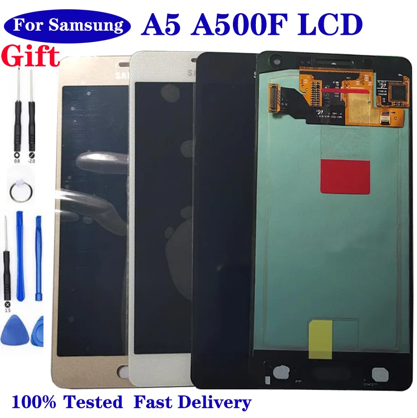 5.0&quotOriginal display For Samsung Galaxy A5 2015 A500 A5000 A500F A500M A500Y A500FU LCD Touch Screen Digitizer Display Assembly |