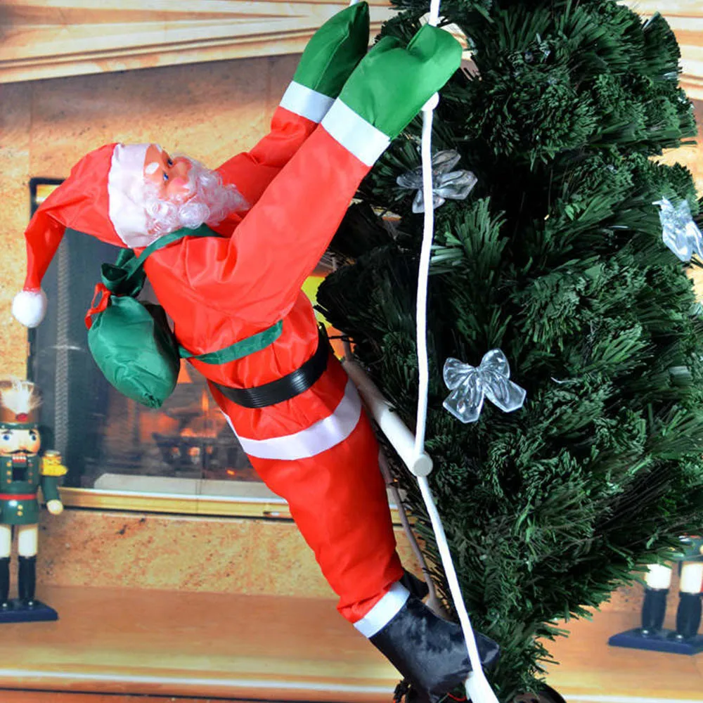 

Christmas Hanging Decoration Santa Claus Climb Ladder Hanging Decoration Festival Party Supplies Christmas Tree Decorations