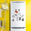 Merry Christmas Snowman Fridge Stickers Kitchen Waterproof Posters Decals 2022 Happy New Year Christmas Fridge Wall Stickers ► Photo 3/3