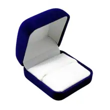 

50%HOT Fashion Velvet Engagement Jewelry Ring Box Earring Pendant Display Holder Case