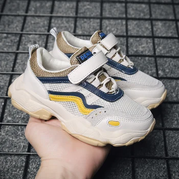

Spring Little Boys Sneakers Mesh Breathable Children Walking Shoes Anti Slip Boy Luxury Brand Shoes Comfortable Sport Shoes Kids