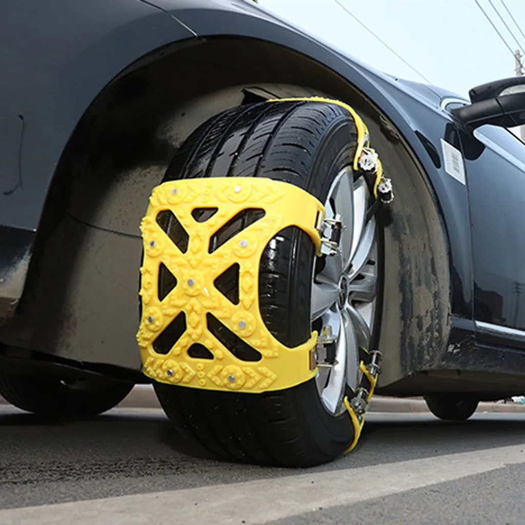 4 шт. Автомобильная цепь для снега, нескользящая цепь для грузовика, противоскользящая цепь для автомобиля, зимняя Универсальная Многофункциональная цепь для снега, противоскользящие цепи