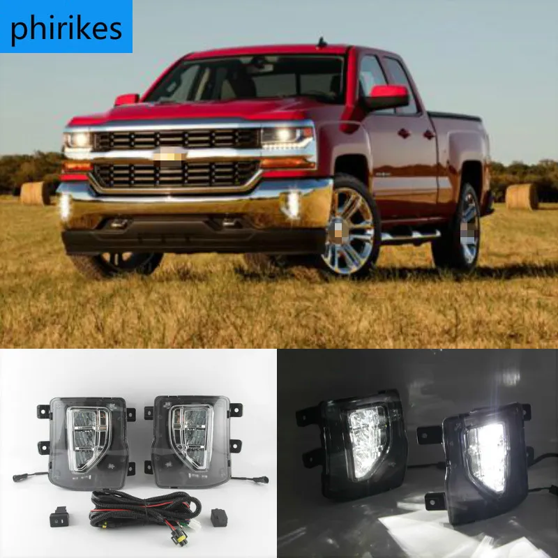 

2 шт., передние противотуманные фары для chevrolet Silverado 1500 2016 2017 2018