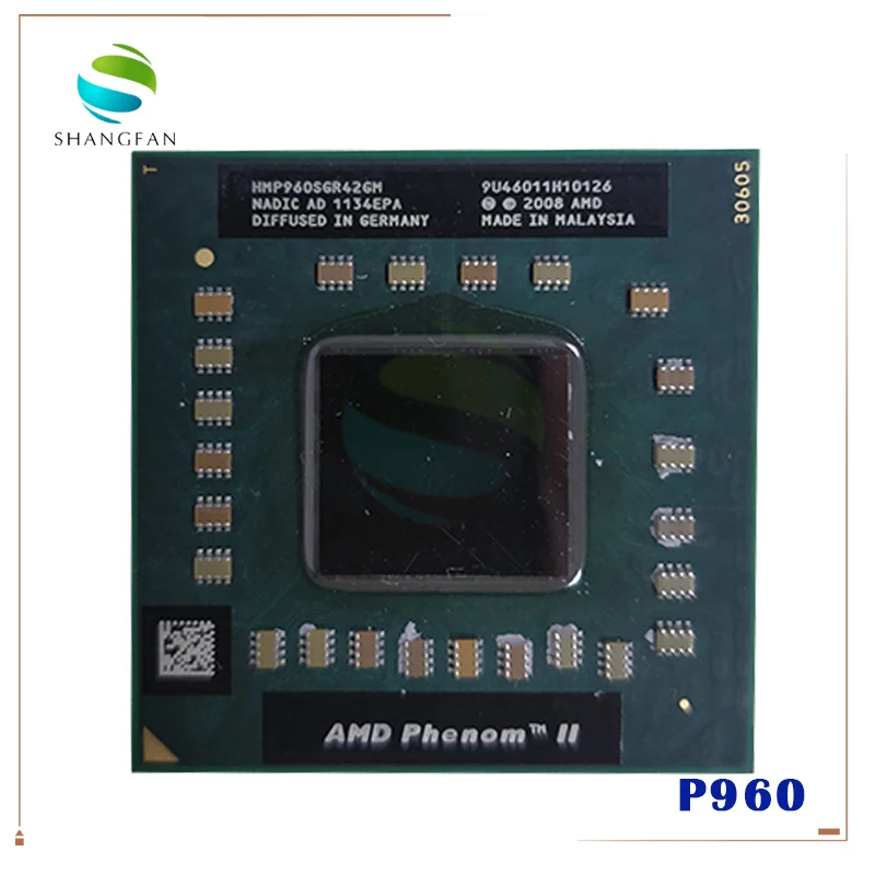 CPU Clocked Notebook P960 Amd Phenom Quad-Core HMP960SGR42GM 2M