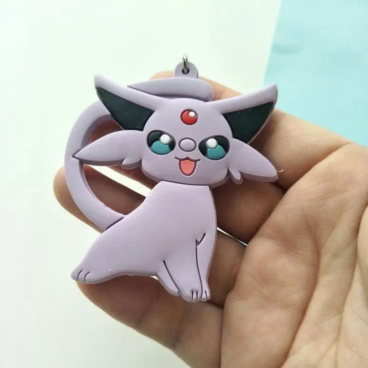 Eevee Vaporeon Jolteon Flareon Espeon Umbreon Leafeon glacion Sylveon Аниме ПВХ брелок Подвески подарок на день рождения