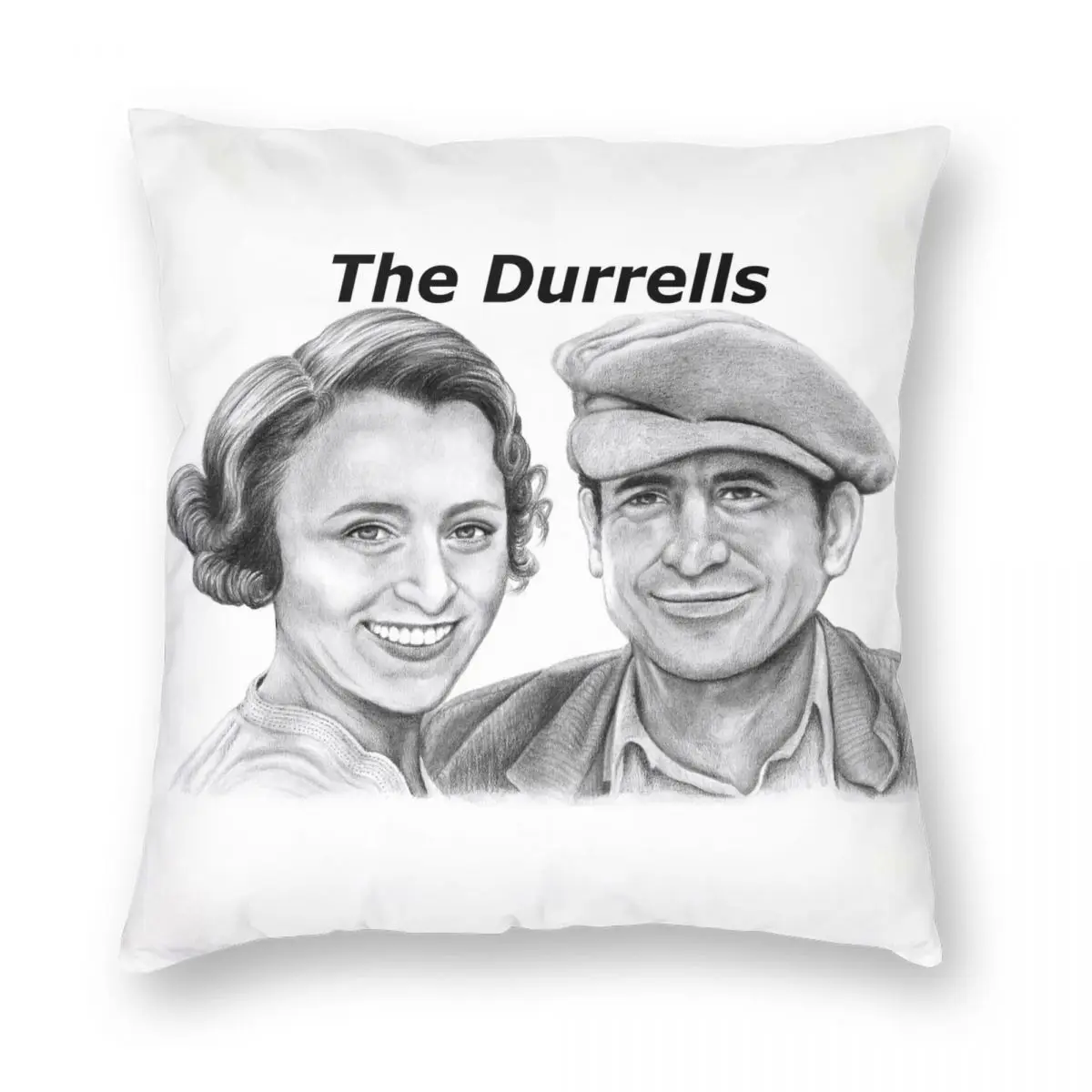 

Spiros And Louisa From The Durrells Pillowcase Polyester Linen Velvet Pattern Zip Decor Bed Cushion Cover