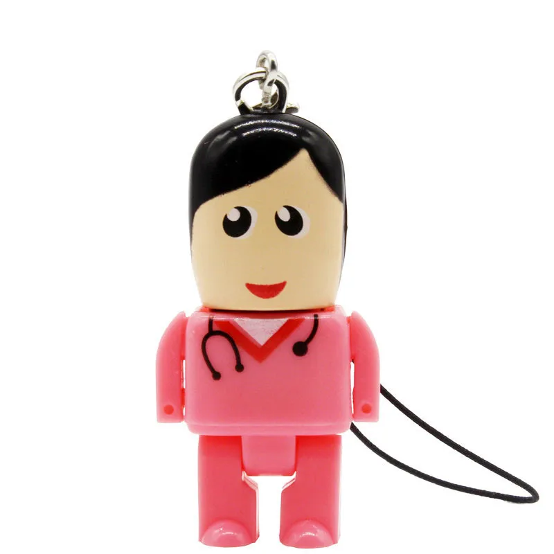 JASTER Doctor USB stick nurses memory stick Lovely pendrive cartoon usb flash drive pen drive 4GB 8GB 16GB 32GB 64GB 128GB