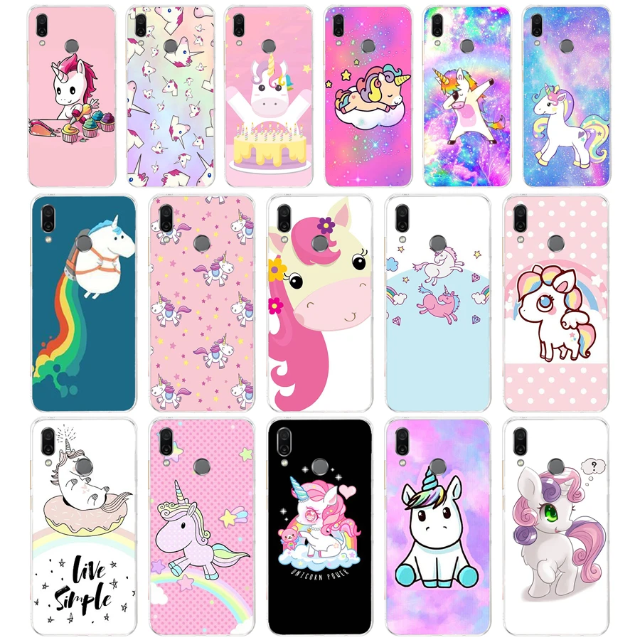 74AA Unicorn On Rainbow Jetpack Soft TPU Case Cover For Huawei Honor 8 8S 8X Lite 9 | Мобильные телефоны и аксессуары