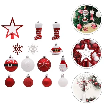 

70pcs Reusable Decorative Lovely Hanging Pendants Christmas Decors for Gift Window Decor