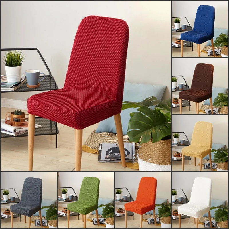 

Japanese style solid color one-piece elastic chair cover applicable scene household dinette universal style