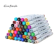 Дополнительные цвета, подходящие для художественных маркеров, кисть, ручка для эскизов, маркеры на спиртовой основе, двойная головка, манга, ручки для рисования, товары для рукоделия, водонепроницаемые