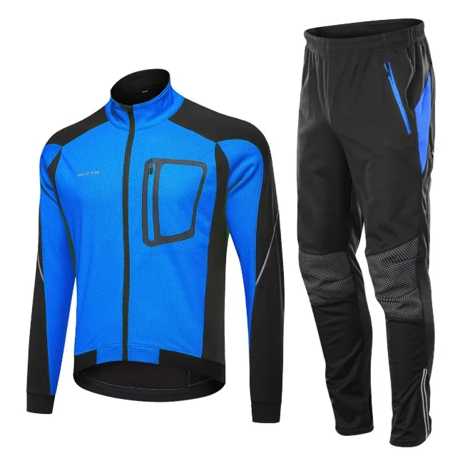 Men's windbreaker winter Cycling Jacket set Mountain Bike waterproof Riding Cycling Jacket sets reflective rain coat jacket suit