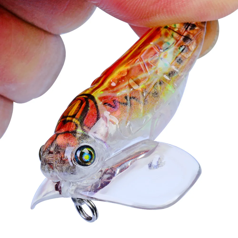  1pcsTrolling freshwater swim Mini insect hard bait5.5cm/8.5g ArtificialABS wobbler jig crankbait Sp