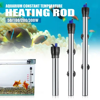 

50/100/200/300W Aquarium Fish Tank Water Heater Automatic Constant Temperature Heating Rod Power Save For Fish Tank Aquarium