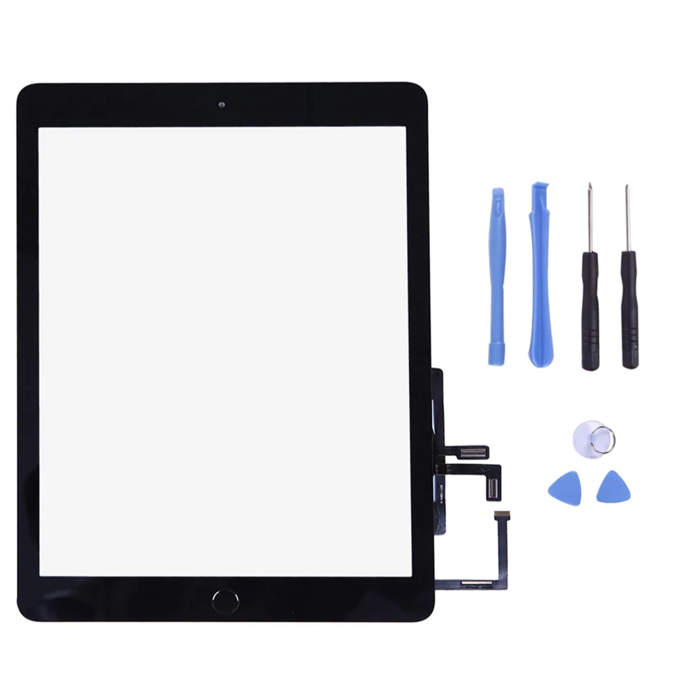 

Touch Screen Digitizer for 2017 iPad 9.7 - Front Glass Replacement with Home Button & Tool Repair Kit (A1822, A1823)